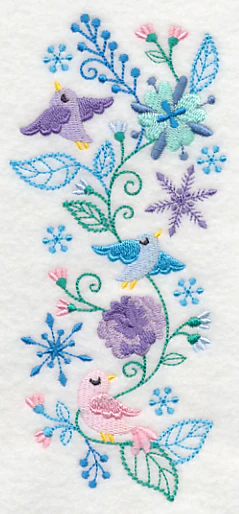 Frosty Foliage & Winter Bird Spray - Image 4