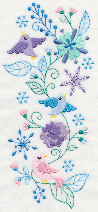 Frosty Foliage & Winter Bird Spray - Image 5