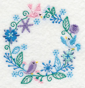 Frosty Foliage & Winter Bird Wreath - Image 5