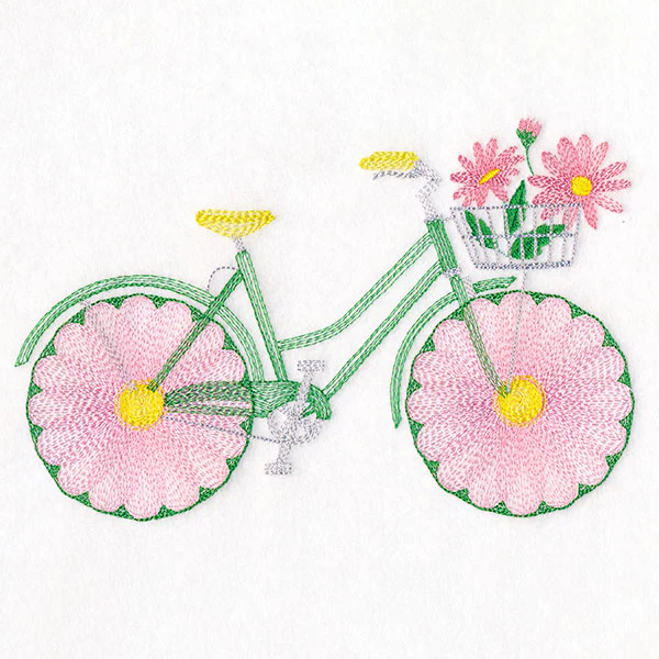 Fruit and Flowers Bicycle - Daisies - Image 2