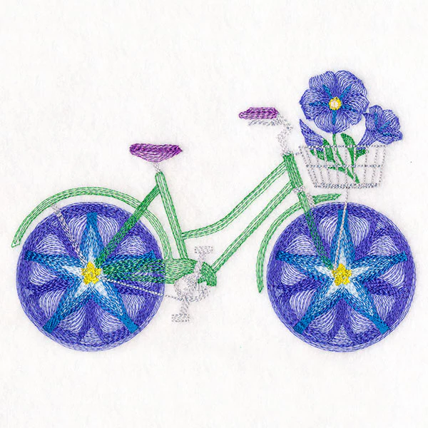 Fruit and Flowers Bicycle - Morning Glory - Image 3
