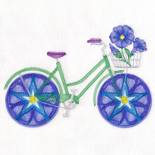 Fruit and Flowers Bicycle - Morning Glory - Image 5