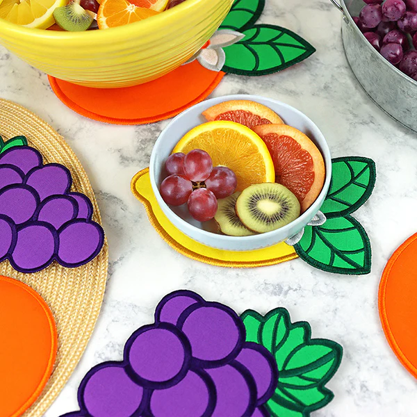 Fruit Trivets
(In-the-Hoop) Design Pack - Image 2