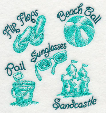 Fun In the Sun Collage (Toile) - Image 3