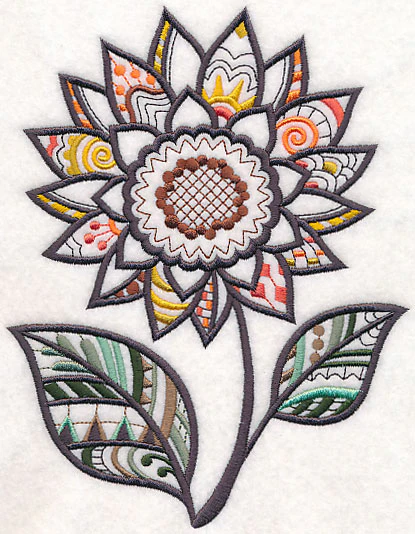 Fun in the Sunflower (Blackwork) - Image 3