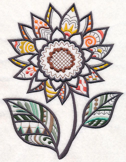 Fun in the Sunflower (Blackwork) - Image 6