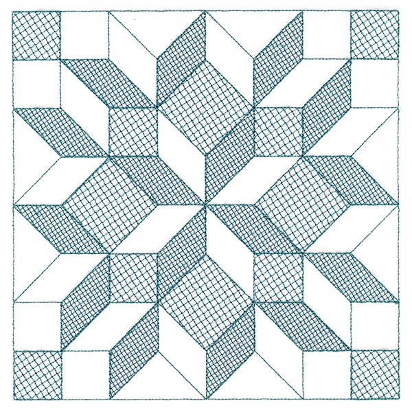 Fun on the Farm Quilting - Carpenter Star Square (Trapunto) - Image 15