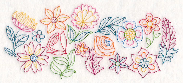 Funky Floral Horizontal Spray - Image 2