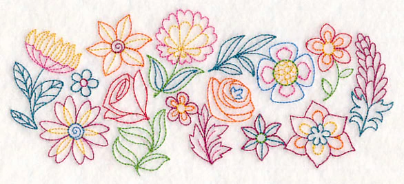 Funky Floral Horizontal Spray - Image 3