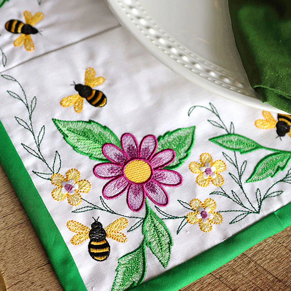 Garden Bees Placemat Corners Design Pack - Image 9