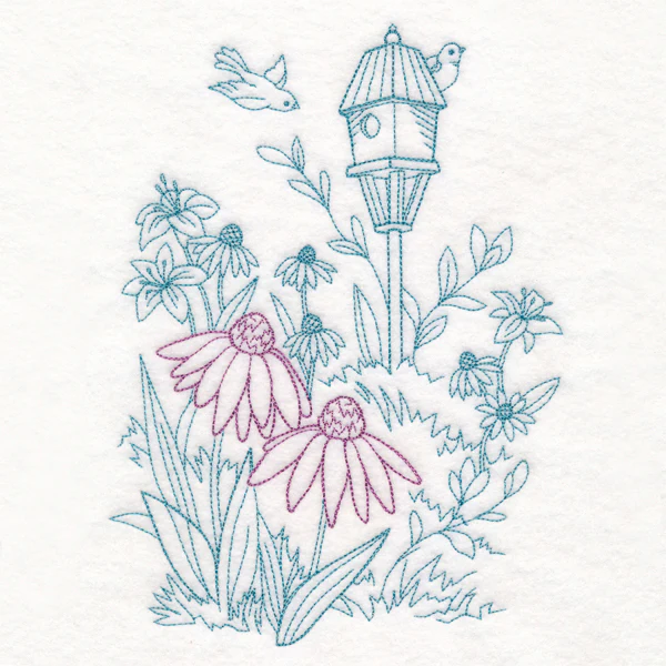 Garden Birdhouse Etching - Image 2