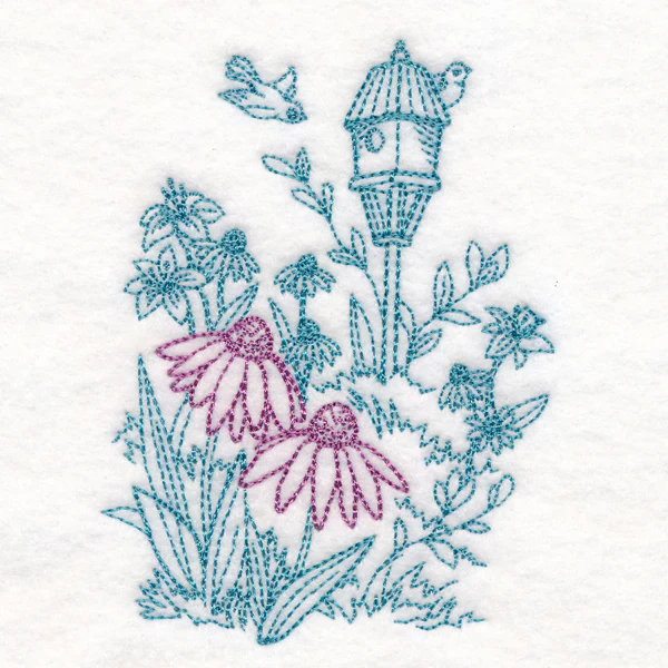 Garden Birdhouse Etching - Image 5