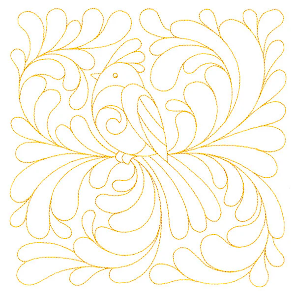 Garden Delights Bird Quilting Square (Double Run) - Image 2