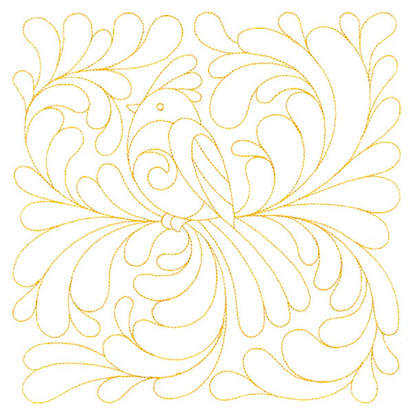 Garden Delights Bird Quilting Square (Double Run) - Image 6