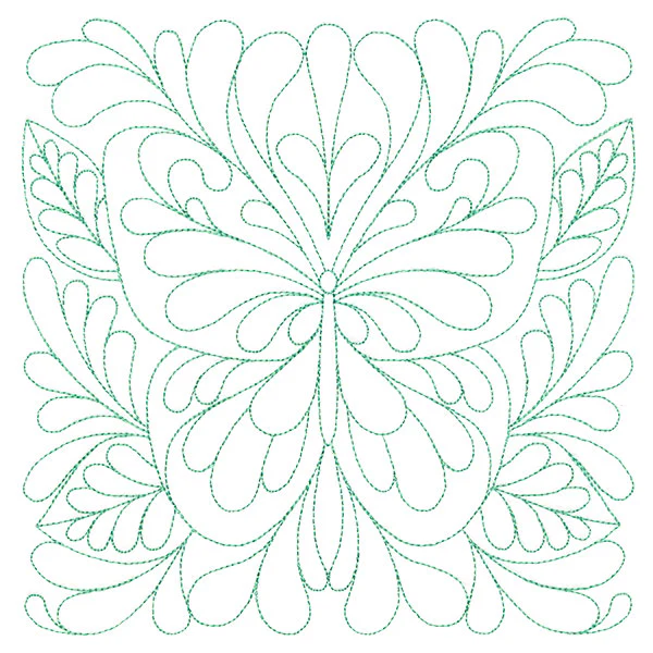 Garden Delights Butterfly Quilting Square (Double Run) - Image 2