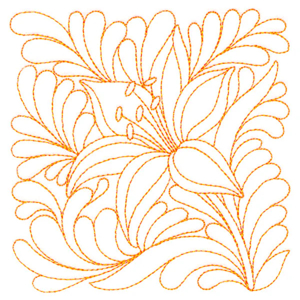 Garden Delights Lily Quilting Square (Double Run) - Image 5