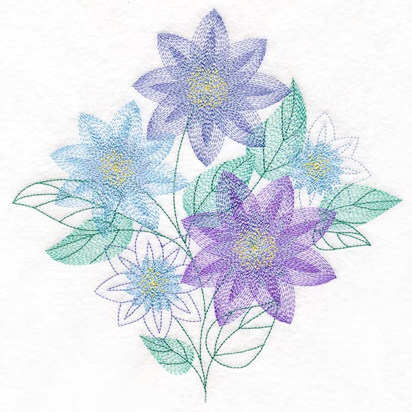 Garden Flower Bouquet - Clematis - Image 9