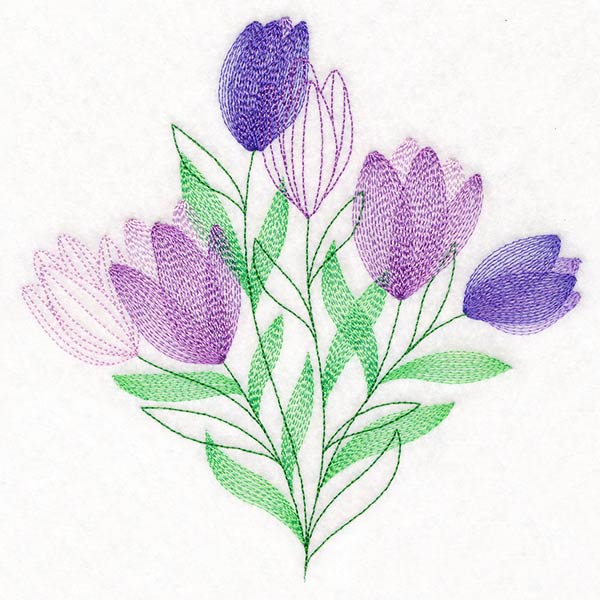 Garden Flower Bouquet - Crocus - Image 2