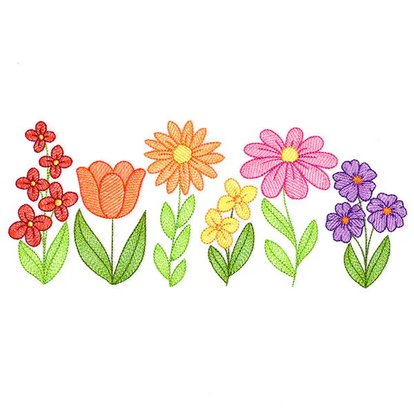 Garden Flowers in Bloom Border - Image 2
