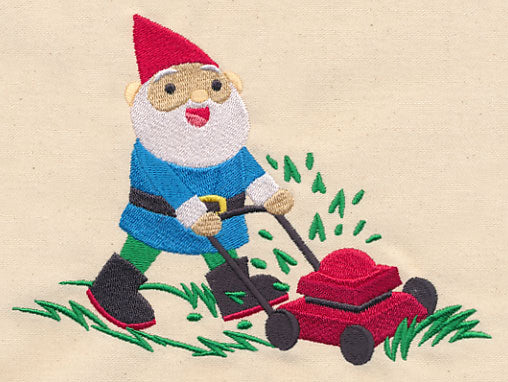 Garden Gnome Mowing - Image 2