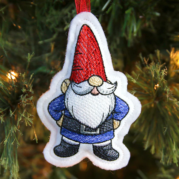 Garden Gnome Ornament (In-the-Hoop) - Image 3