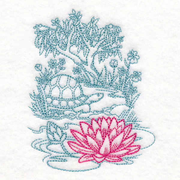 Garden Lotus Etching - Image 5
