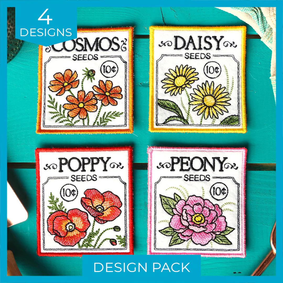 Garden Seed Packet Coasters (In-the-Hoop) Design Pack - Image 6