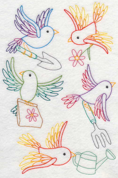 Gardening Birds (Vintage)