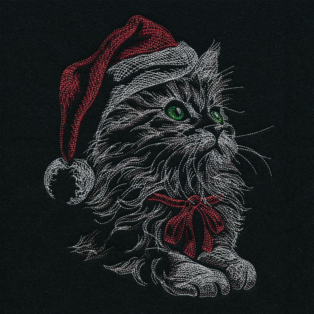 Gazing Christmas Kitten - Image 2