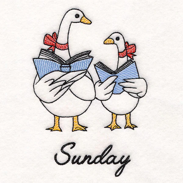 Geese Caroling on Sunday