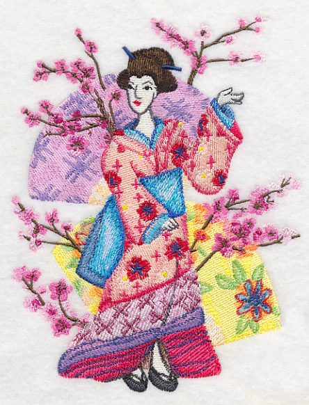 Geisha in Watercolor - Image 2