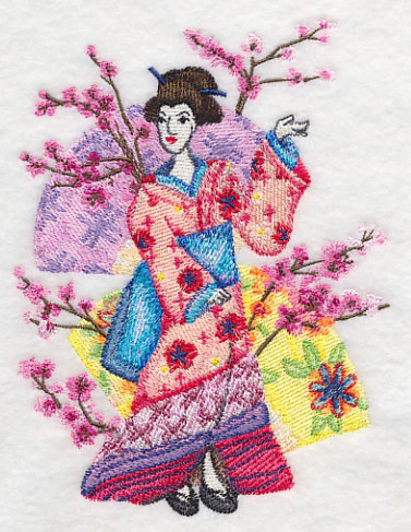 Geisha in Watercolor - Image 3