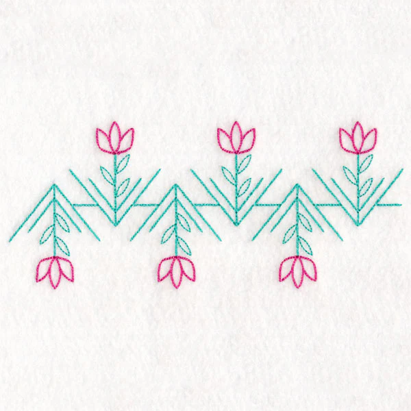 Geometric Floral Border (Vintage) - Image 6