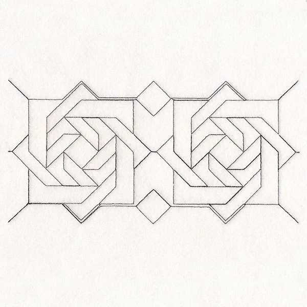 Geometric Pattern (Edge-to-Edge Quilting) - Square - Image 2