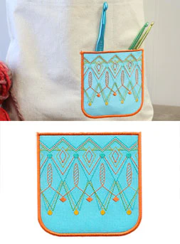 Geometric Pocket (In-the-Hoop) - Image 2