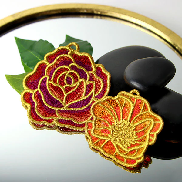 Gilded Blossoms - Poppy (Lace) - Image 3