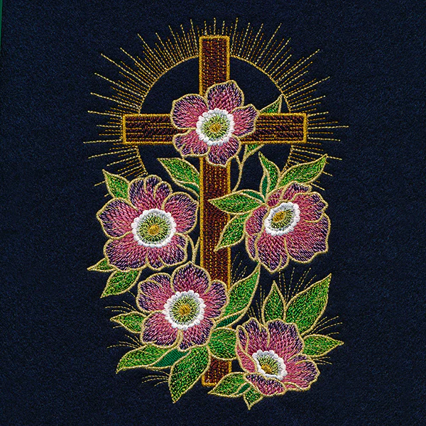 Gilded Easter Cross & Lenten Roses - Image 14