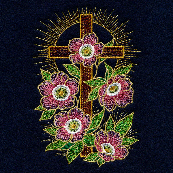 Gilded Easter Cross & Lenten Roses - Image 20