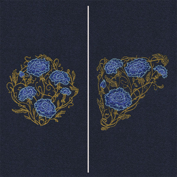 Gilded Filigree Carnations Pillow Pair - Image 7