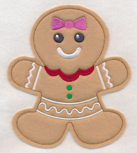 Gingerbread Girl (Crafty Cut Applique) - Image 4