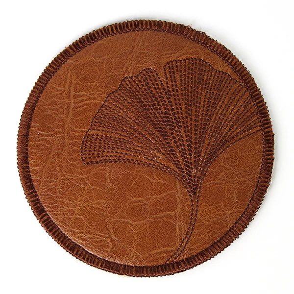 Ginkgo Leaf Coaster (In-the-Hoop) - Image 2