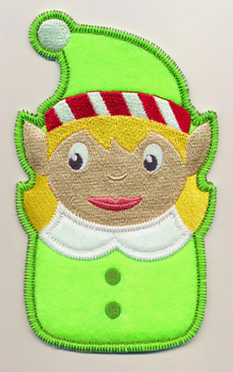 Girl Elf Silverware Holder (In-the-Hoop) - Image 2