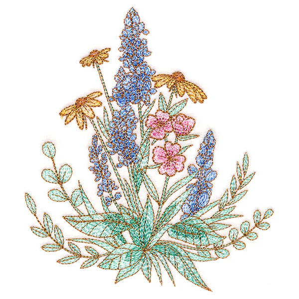 Glistening Bluebonnet Bouquet - Image 3