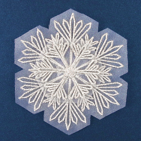 Glittering Snowflake (Organza) - Image 3