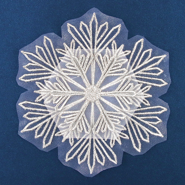 Glittering Snowflake (Organza) - Image 4