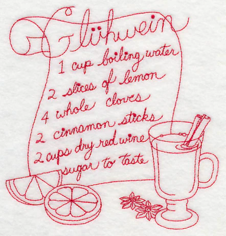 Gluhwein (Redwork) - Image 3