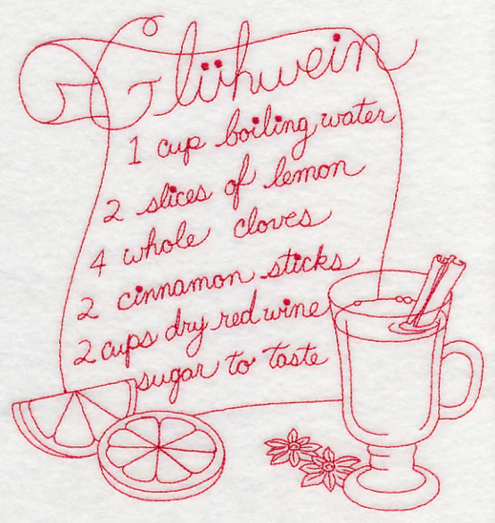 Gluhwein (Redwork) - Image 5