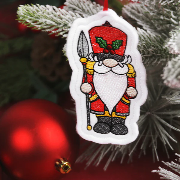 Gnome Nutcracker Ornament (In-the-Hoop) - Image 2