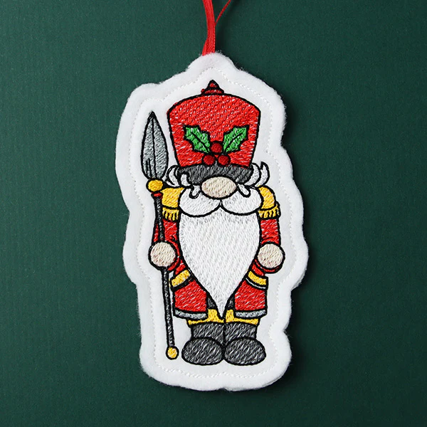 Gnome Nutcracker Ornament (In-the-Hoop) - Image 5