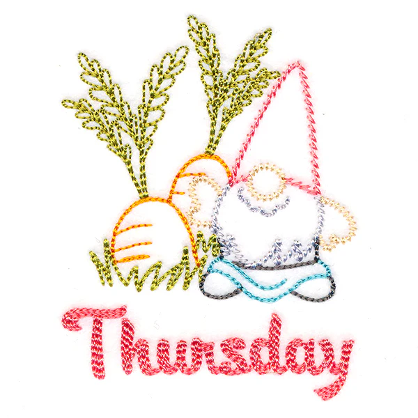 Gnome with Carrots on Thursday (Vintage) - Image 2